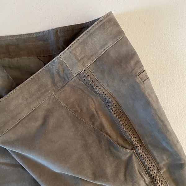 MAX & MOI Veloursleder Hose
