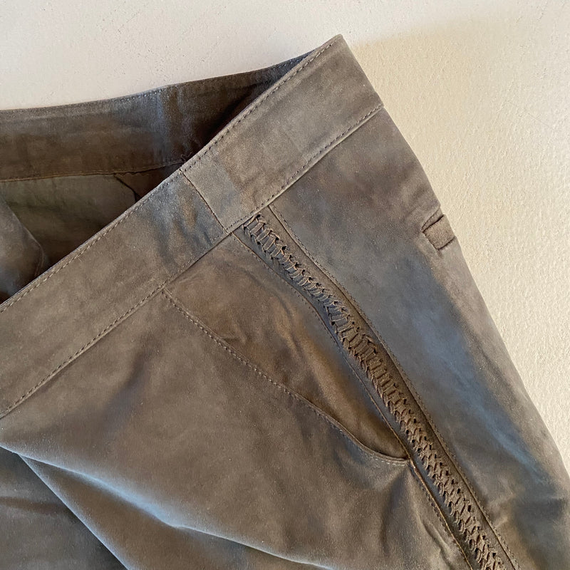 MAX & MOI Veloursleder Hose