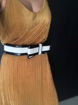 KAREN MILLEN Lackleder Gürtel