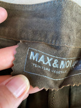 MAX & MOI Veloursleder Hose