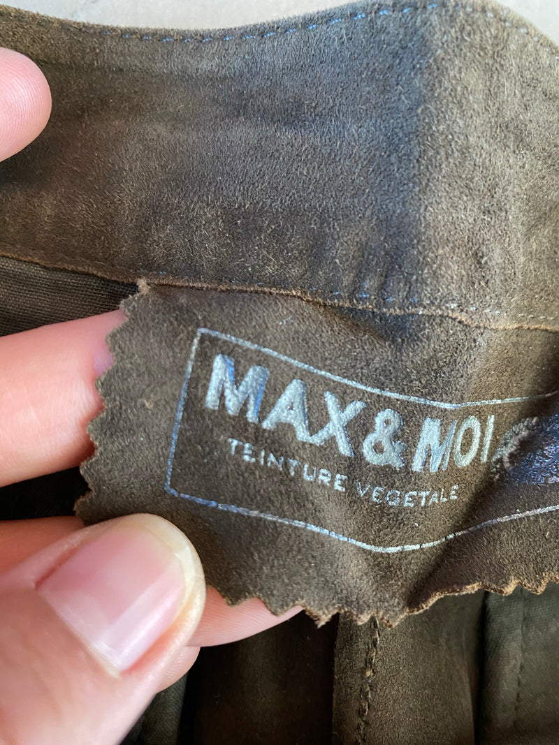 MAX & MOI Veloursleder Hose