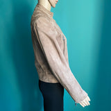 ALL SAINTS Velours Lederjacke