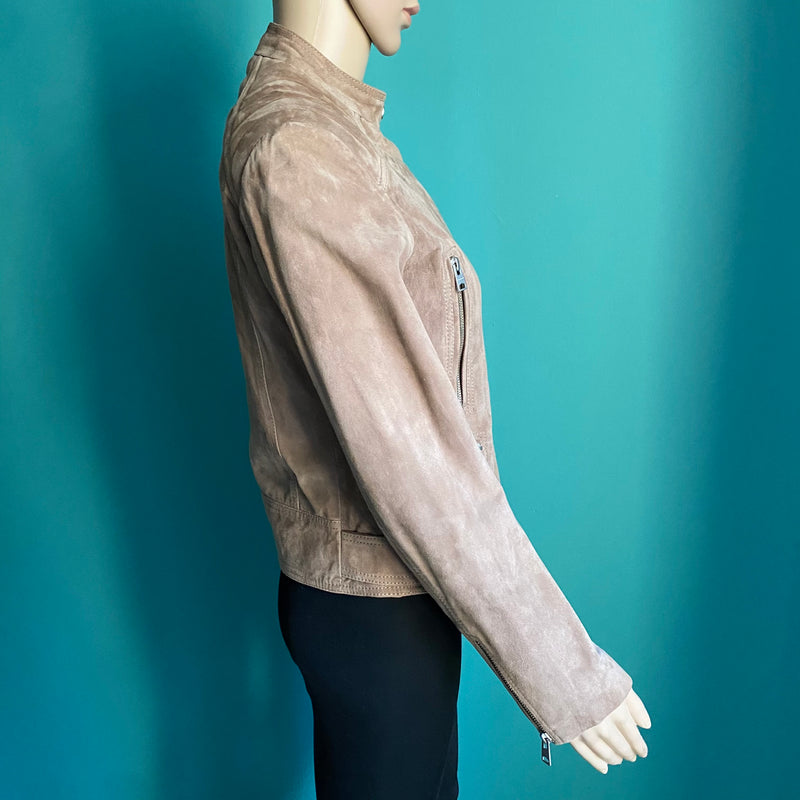 ALL SAINTS Velours Lederjacke